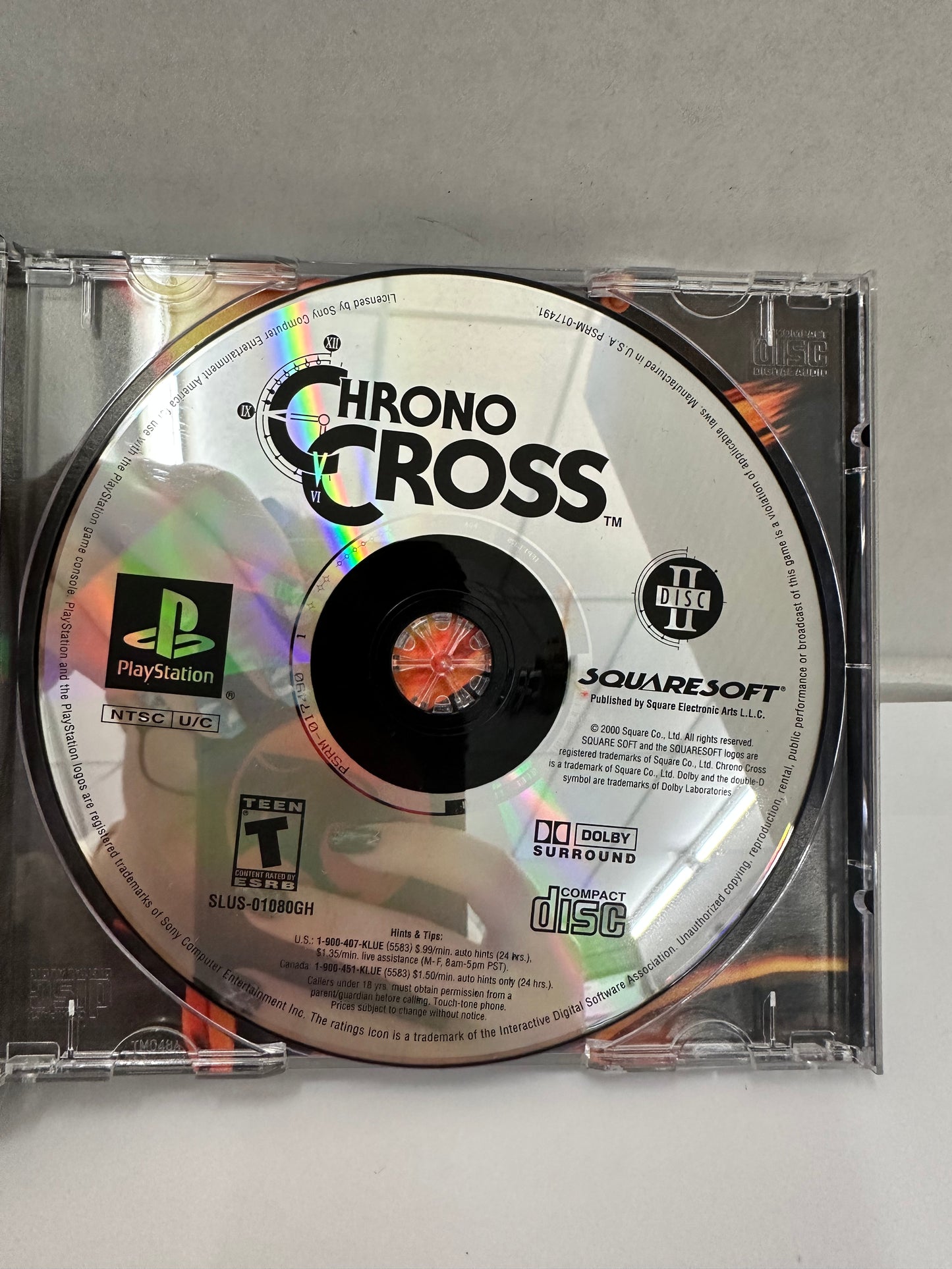 Chrono Cross (Sony PlayStation 1, PS1 2000) Black Label Tested No Manual