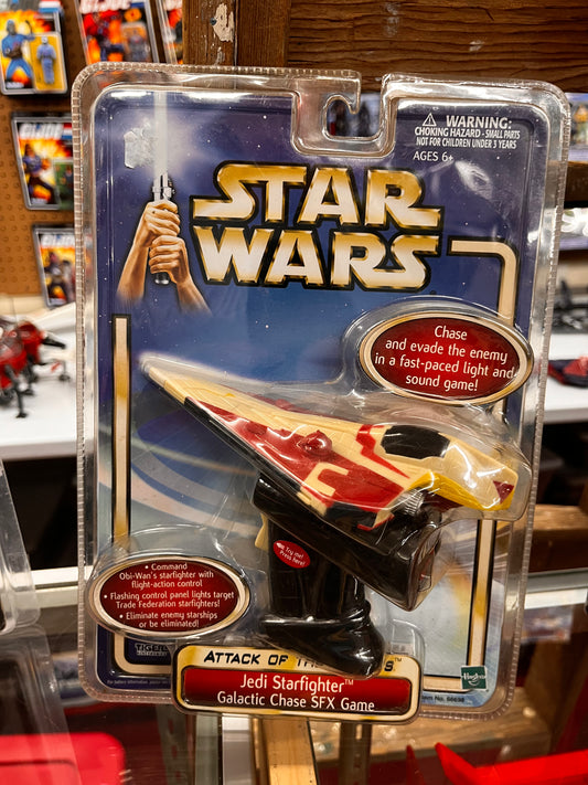 2002 Star Wars Collectible Jedi Starfighter Galactic Chase SFX Game Brand New