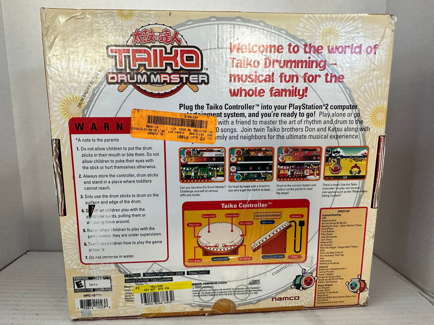 Taiko Drum Master Bundle (PS2) Game Complete And Untested