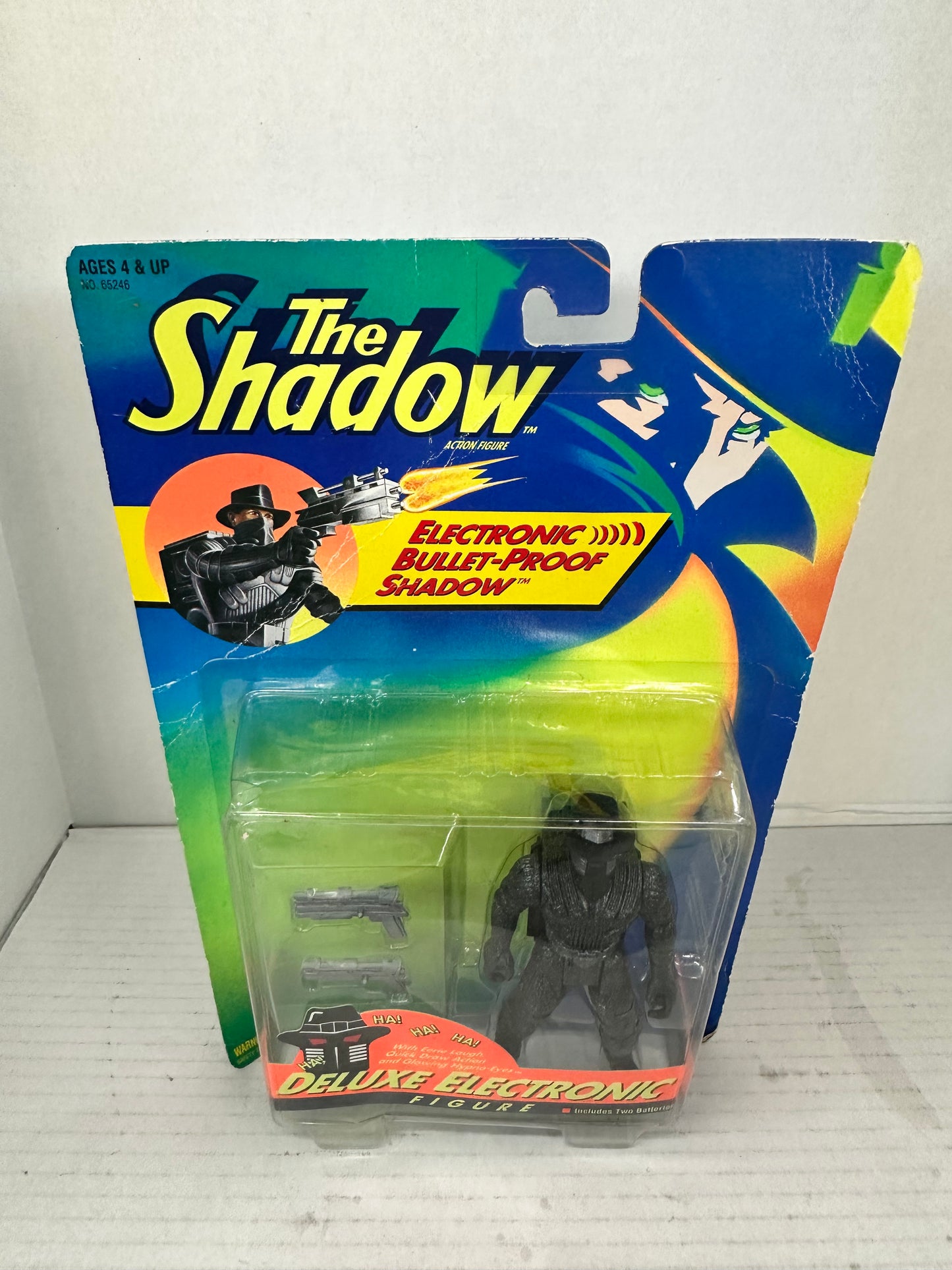 Kenner 1994 The Shadow Bullet-Proof Shadow Electronic Deluxe Sealed Vintage