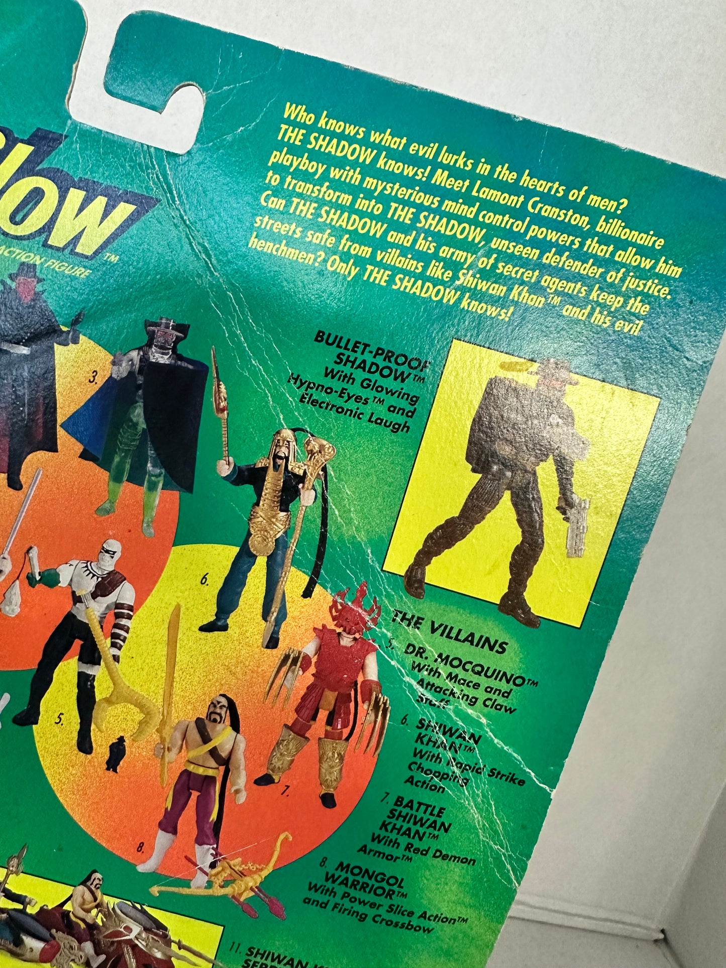 Kenner 1994 The Shadow Bullet-Proof Shadow Electronic Deluxe Sealed Vintage