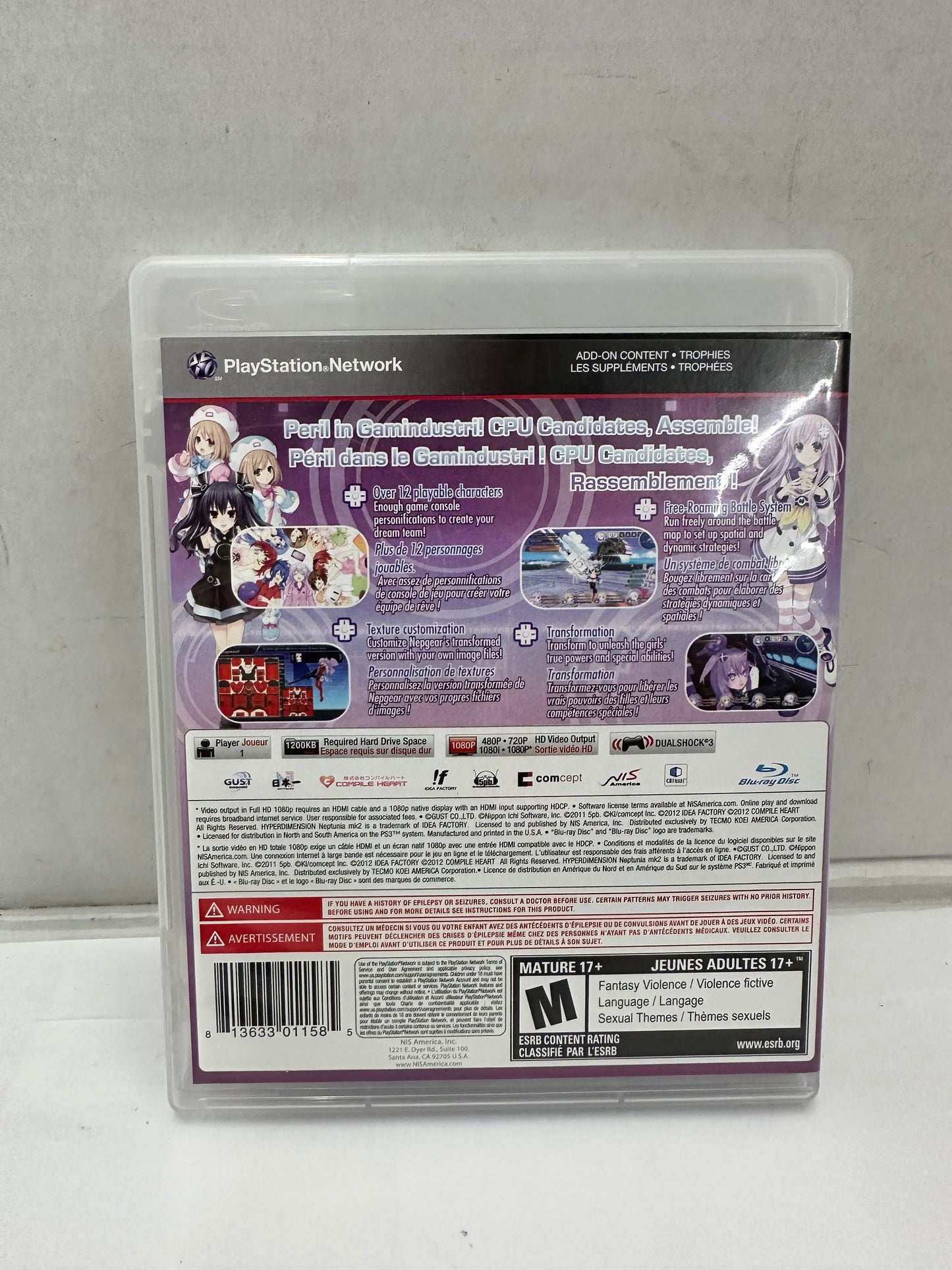 Hyperdimension Neptunia MK2 (Sony PlayStation 3 PS3, 2012)