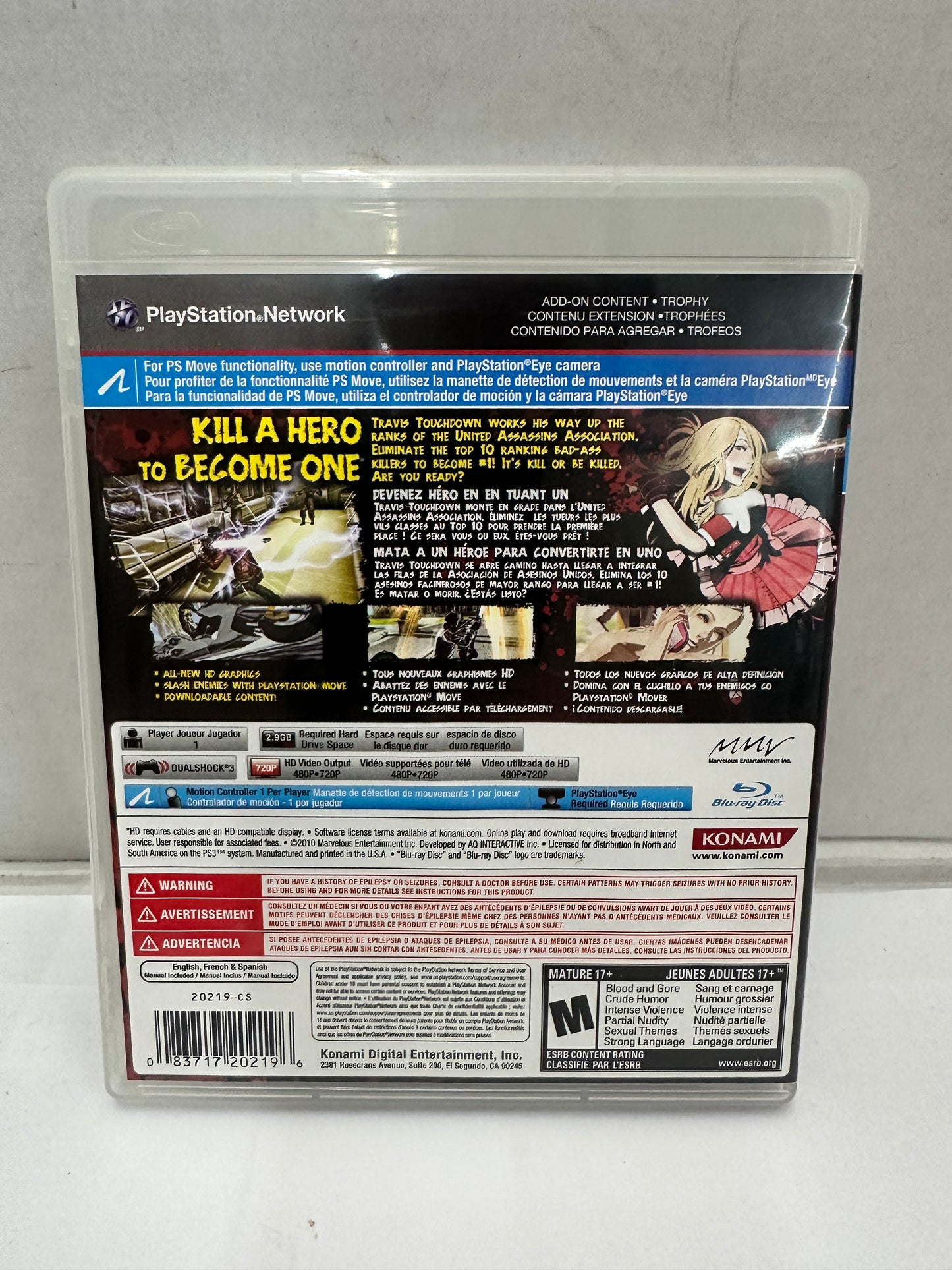 No More Heroes: Heroes' Paradise  PlayStation 3PS3 CIB TESTED