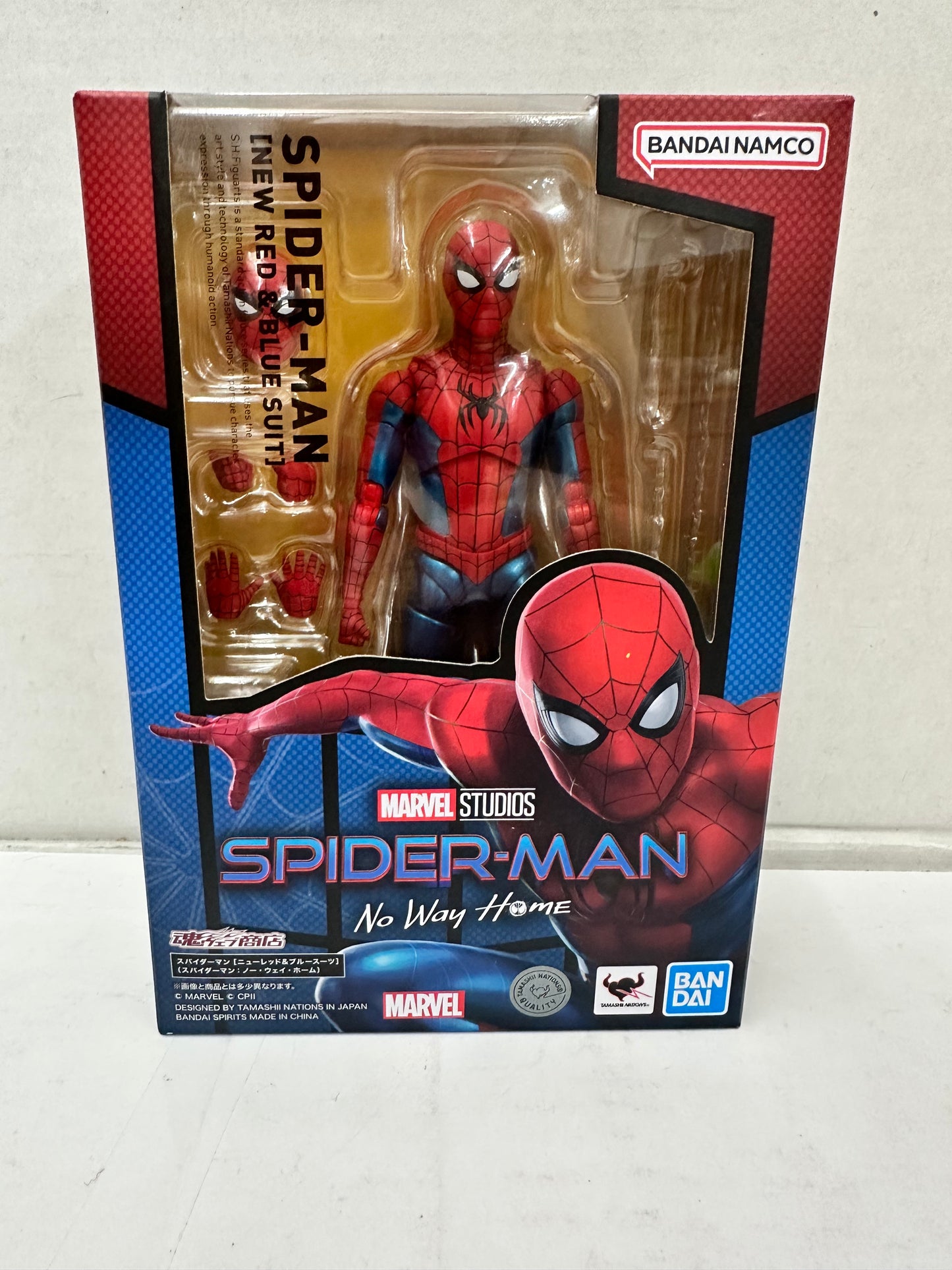 S.H.Figuarts Spider-Man New Red & Blue Suit No Way Home Bandai Action Figure