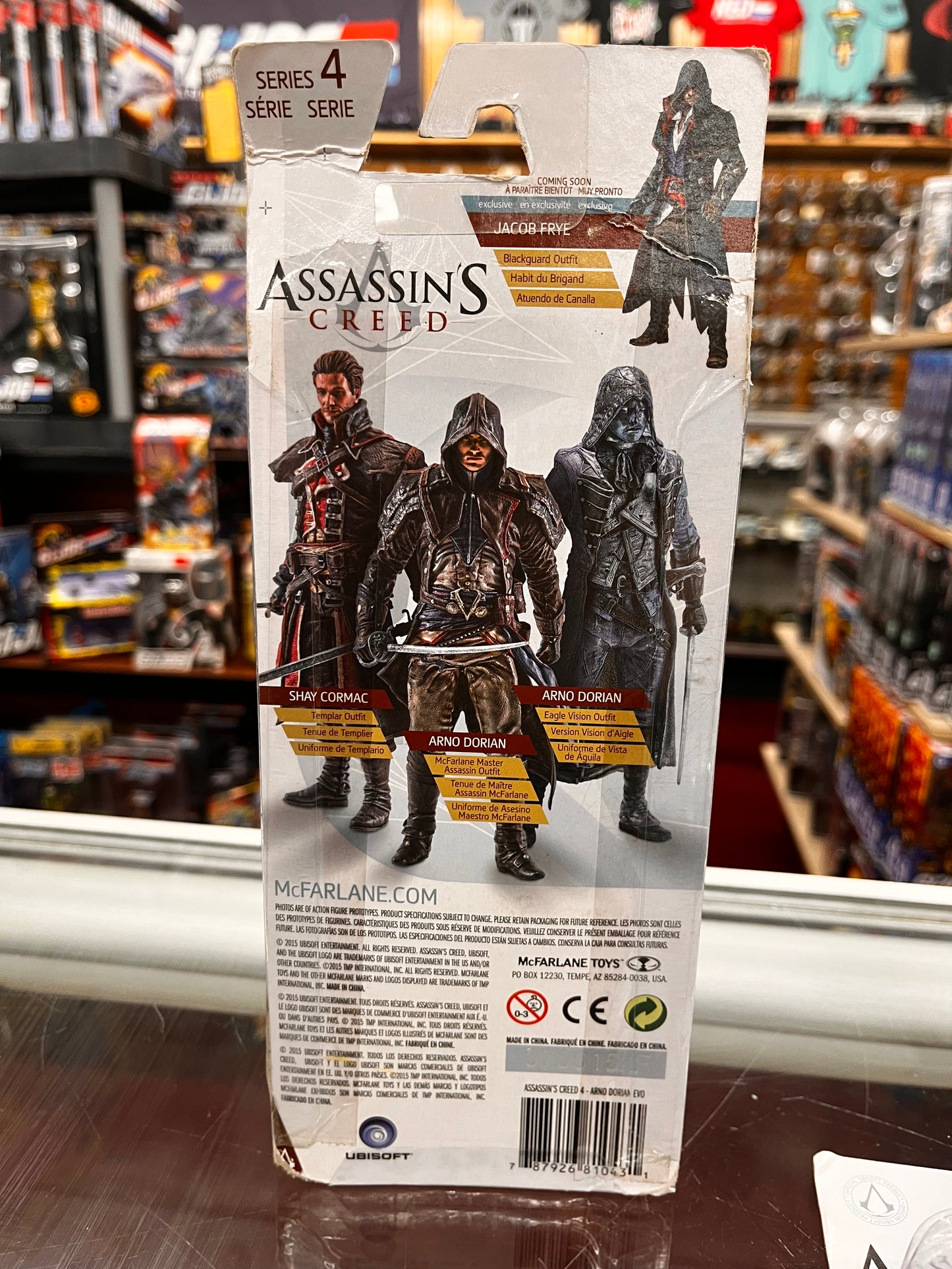 Assassin's Creed Arno Dorian Eagle Vision 6" Figure - New (McFarlane Toys, 2015)