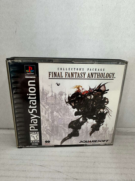 Final Fantasy Anthology Black Label Edition PS1 COMPLETE, 3 Discs and Manual!