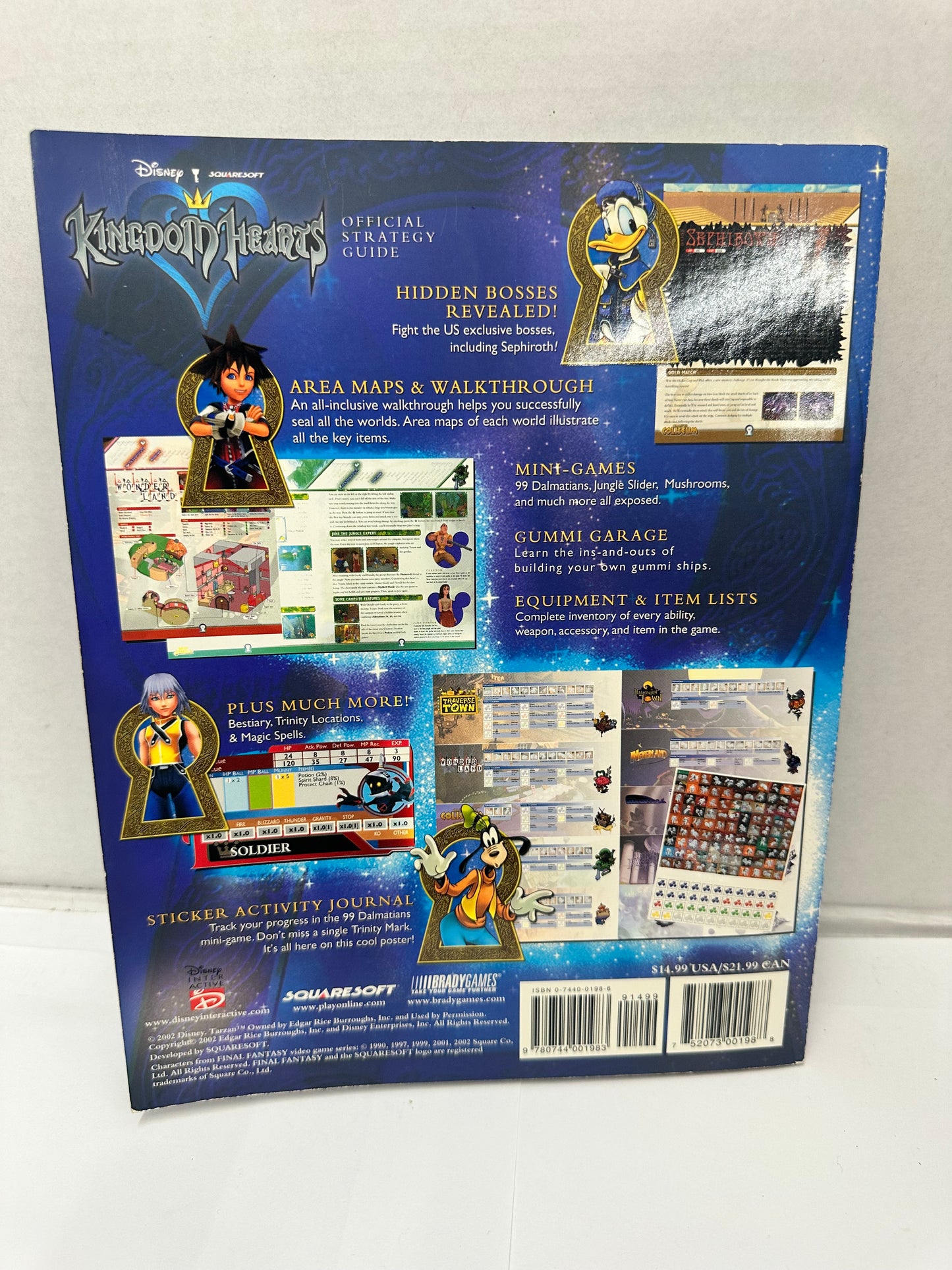 Kingdom Hearts Official Strategy Guide W/Sticker Sheet No Poster SignatureSeries