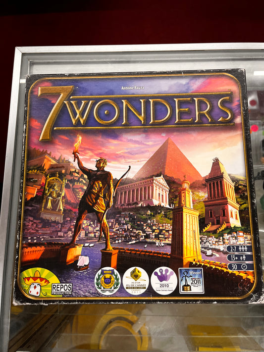 7 Wonders Board Game, 2-7 players, 30 min, age 13+, Antoine Bauza, COMPLETE