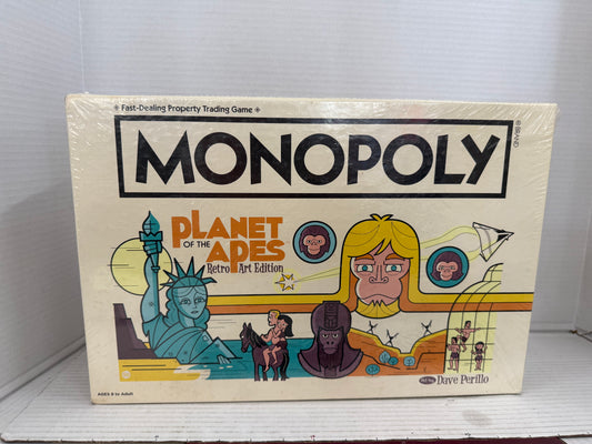 Monopoly Planet Of The Apes Retro Art Edition Board Game Sealed