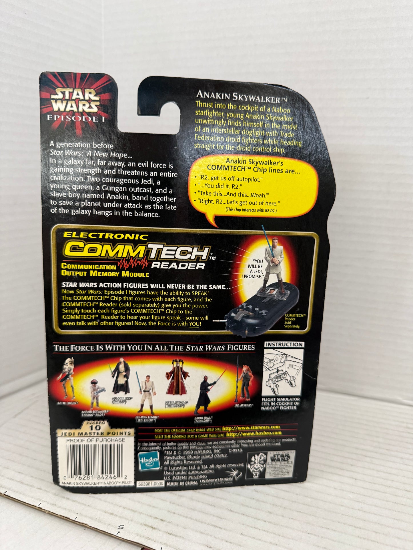 1999 Star Wars Episode 1 Anakin Skywalker Naboo Pilot C1