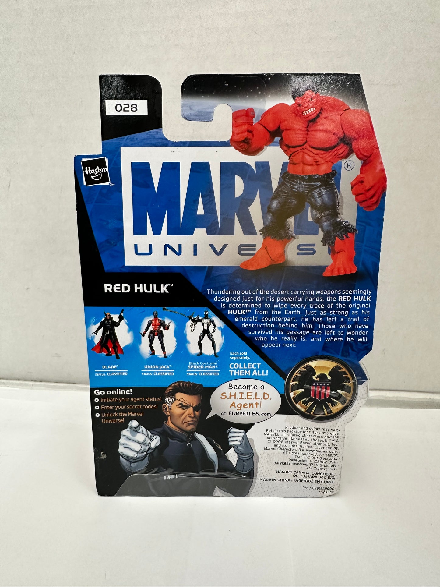 Marvel Universe Series 1 Figure #28 Red Hulk