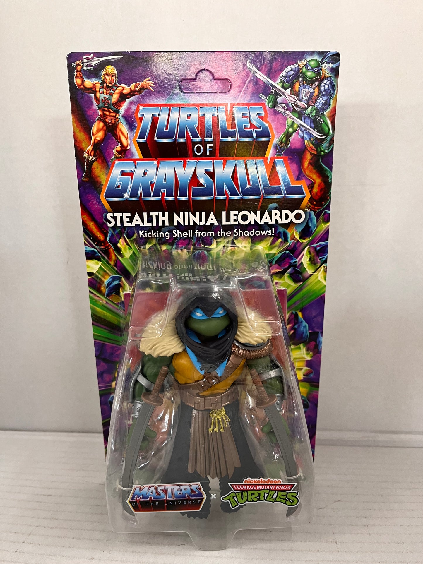 Turtles of Grayskull Stealth Ninja Leonardo TMNT MOTU Origins Action Figure