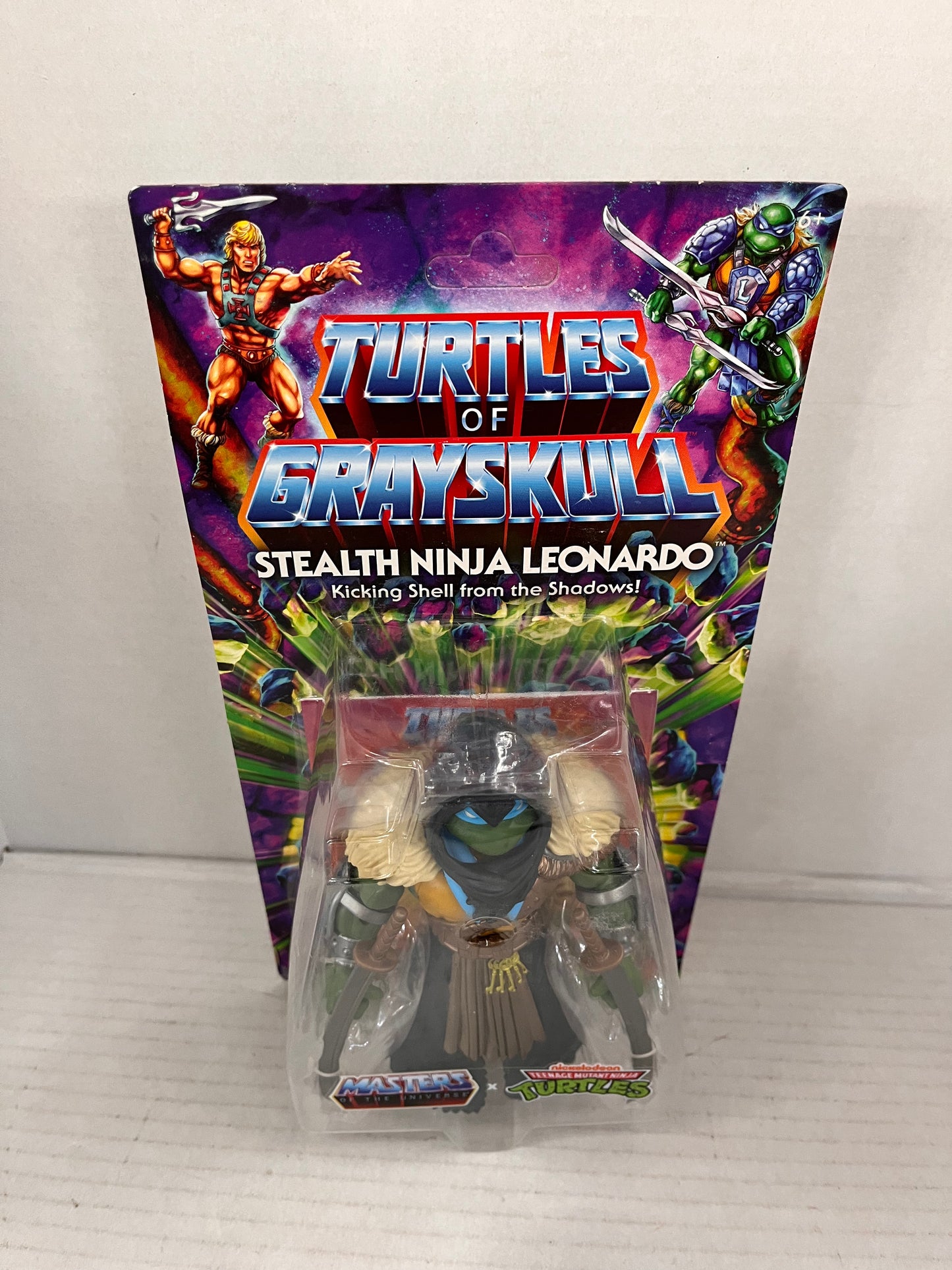 Turtles of Grayskull Stealth Ninja Leonardo TMNT MOTU Origins Action Figure