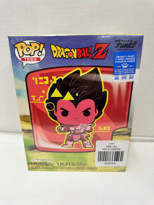 Dragon Ball Z Funko Pop Tee Metallic Vegeta Box Lunch 2XL