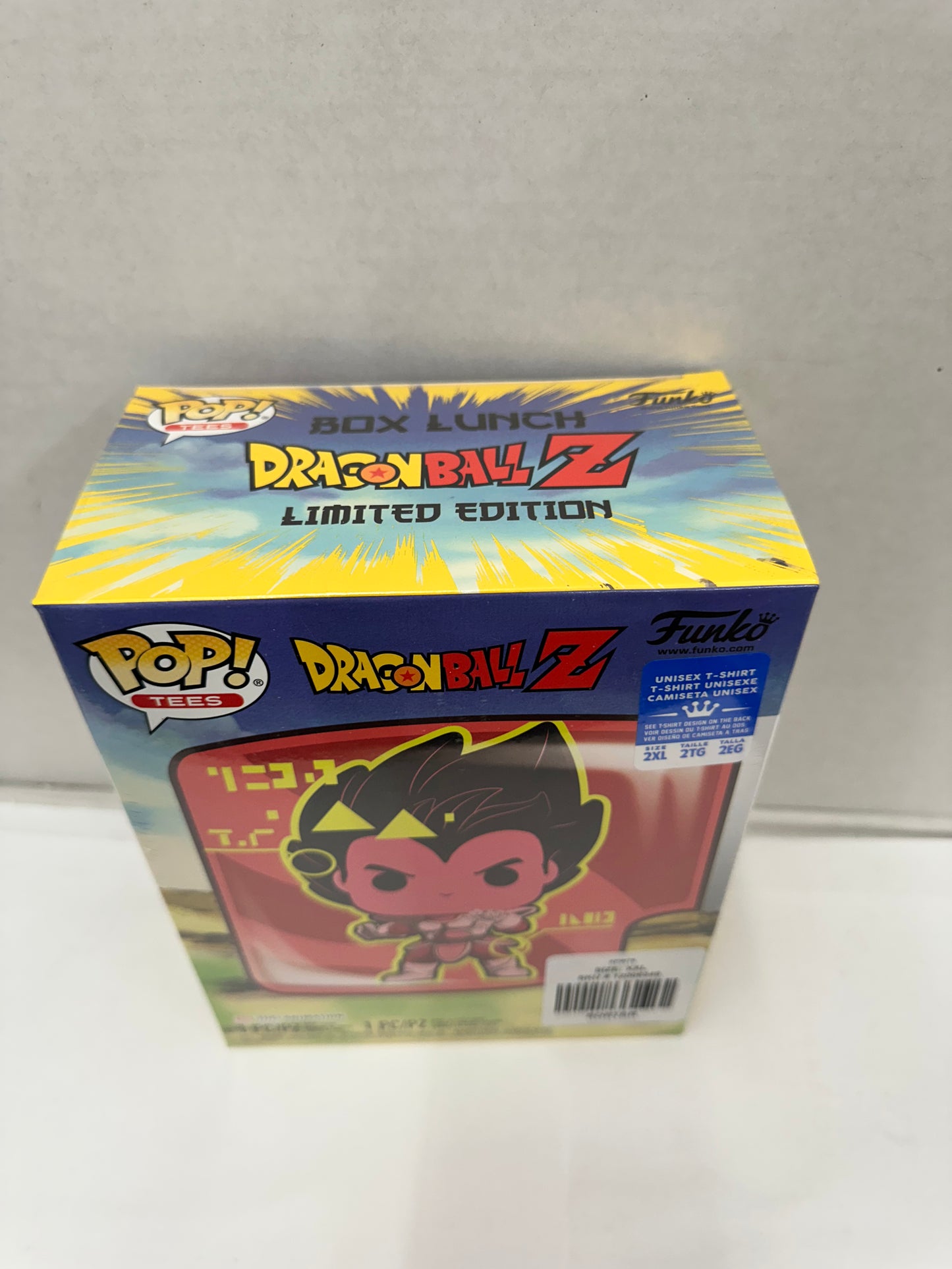 Dragon Ball Z Funko Pop Tee Metallic Vegeta Box Lunch 2XL