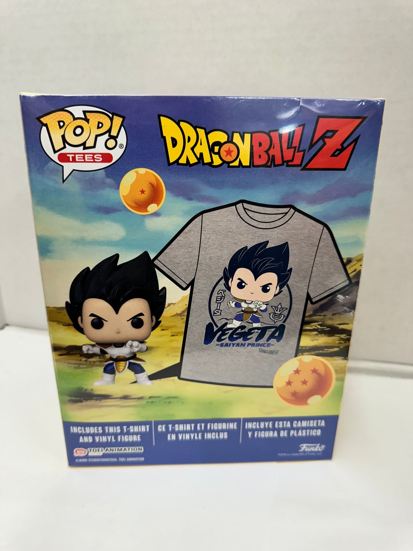 Dragon Ball Z Funko Pop Tee Metallic Vegeta Box Lunch 2XL