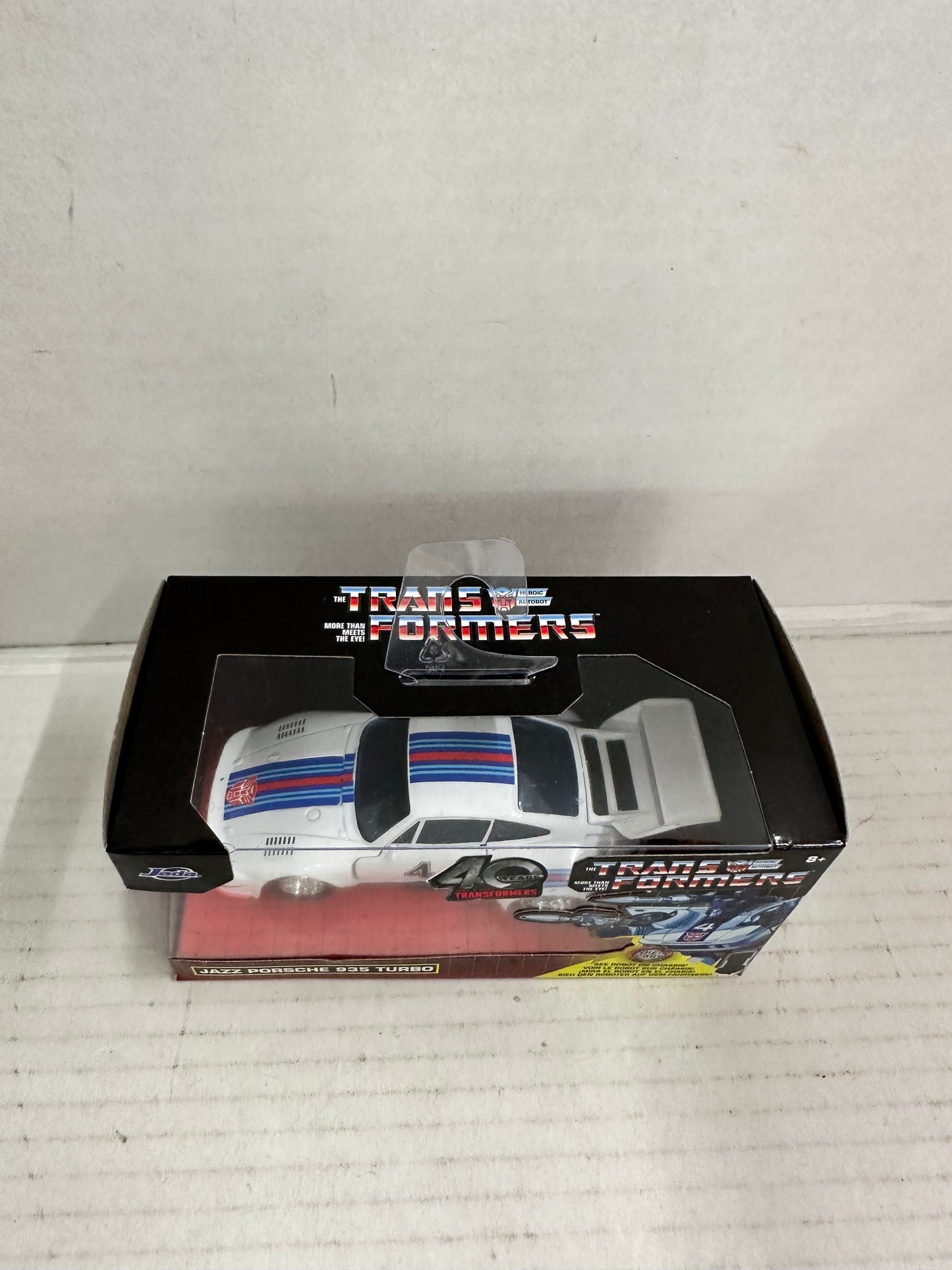 Jada Transformers Jazz Porsche 935 Turbo 1:32 Scale 40 years Of Transformers