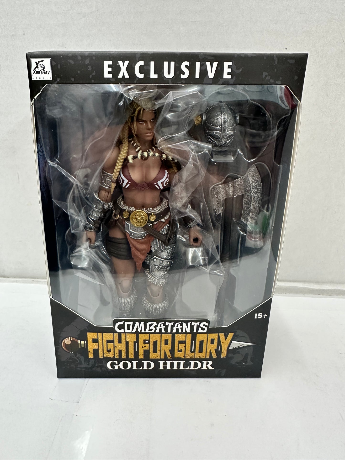 New! Xesray Studio Combatants Fight for Glory Gold Hildr Exclusive Action Figure