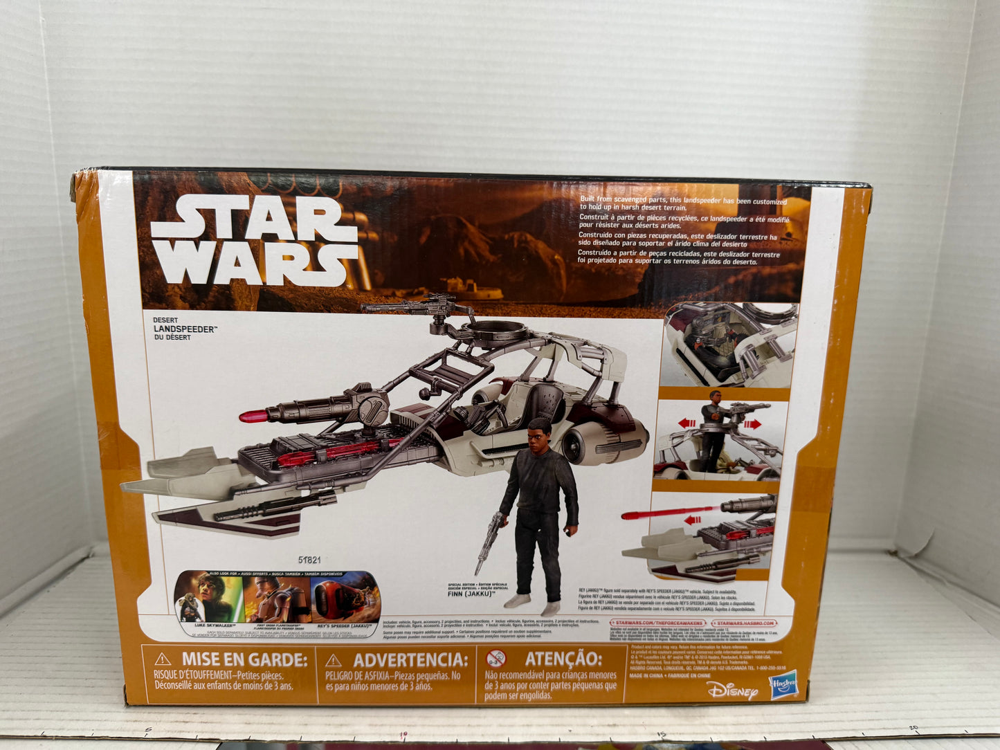 Desert Landspeeder Finn Jakku Star Wars The Force Awakens Vehicle 2015 Hasbro