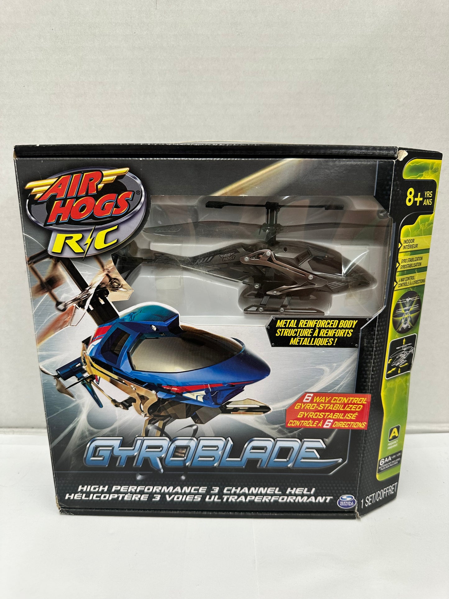 Air Hogs Gyroblade 3 Channel Battery Powered Helicopter Black