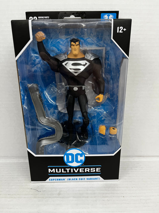 McFarlane Toys Superman The Animated Series 7" Action Figure Superman Black Suit
