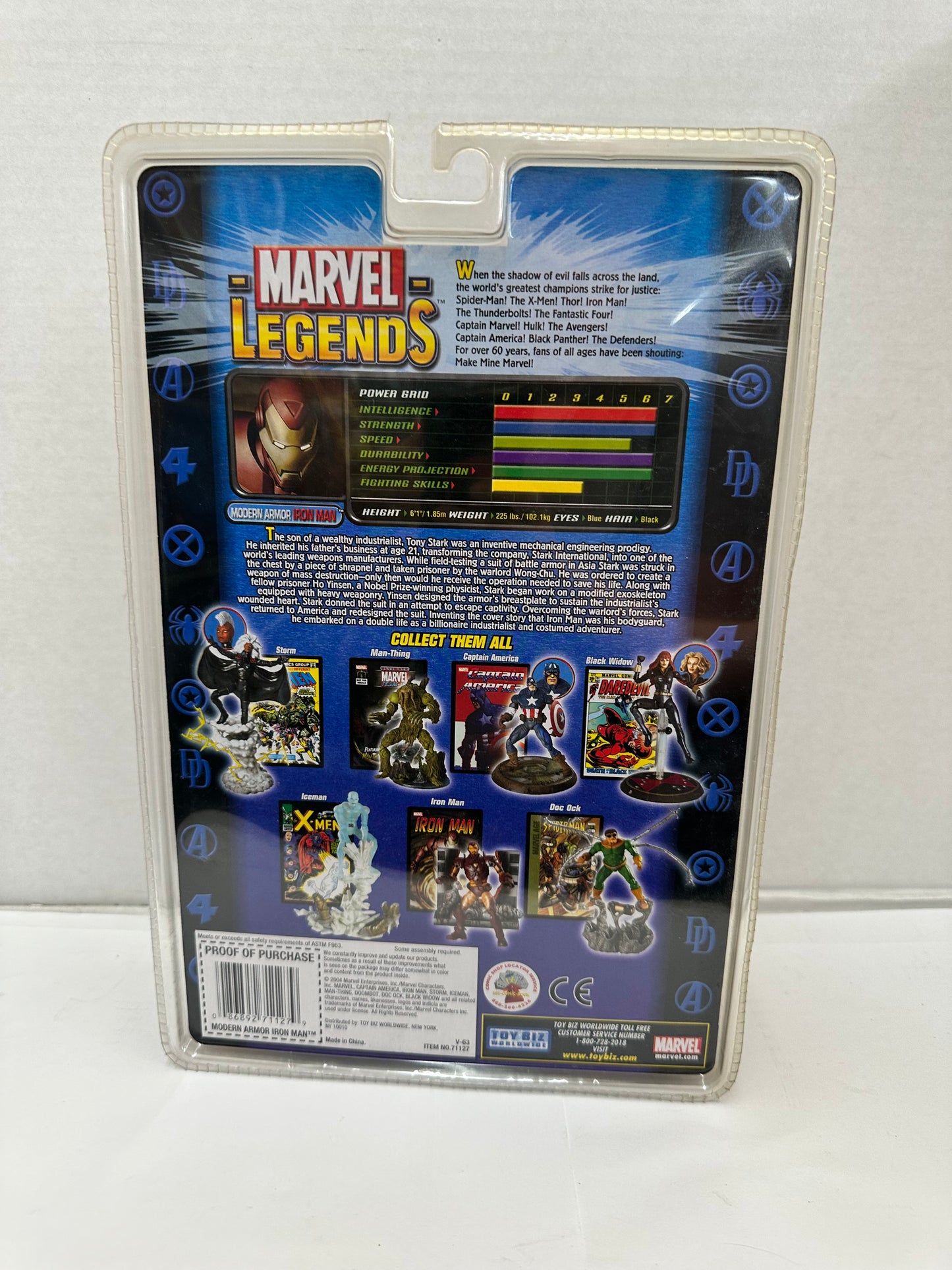 Marvel Legends Modern Armor Iron Man 6" Action Figure ToyBiz Sealed New