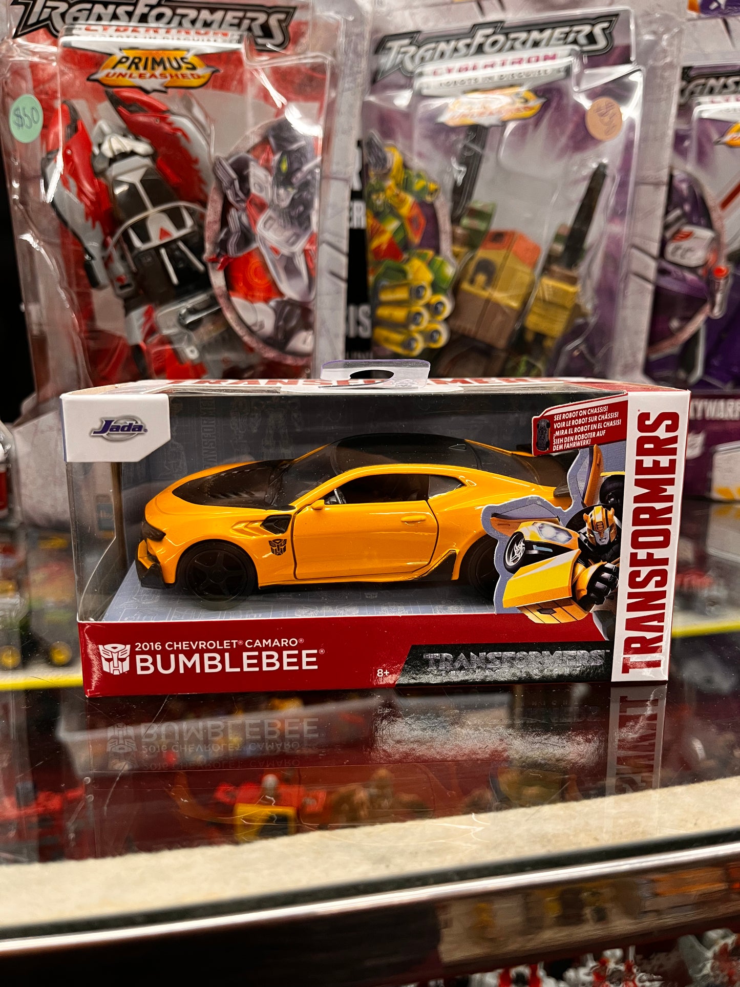 Jada 2016 Chevy Camaro Bumblebee Transformers Yellow Die-cast Car Vehicle