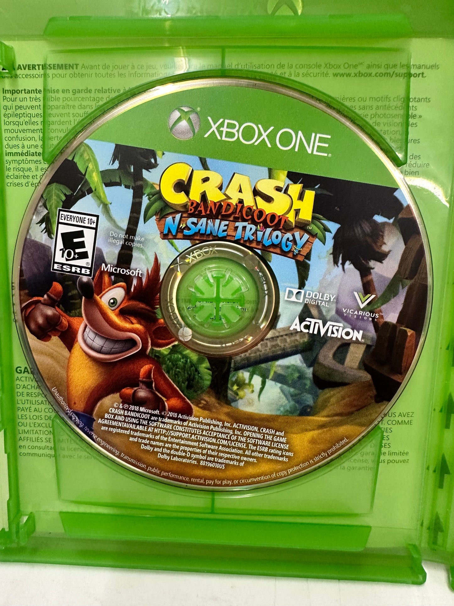 Crash Bandicoot N. Sane Trilogy - Xbox One