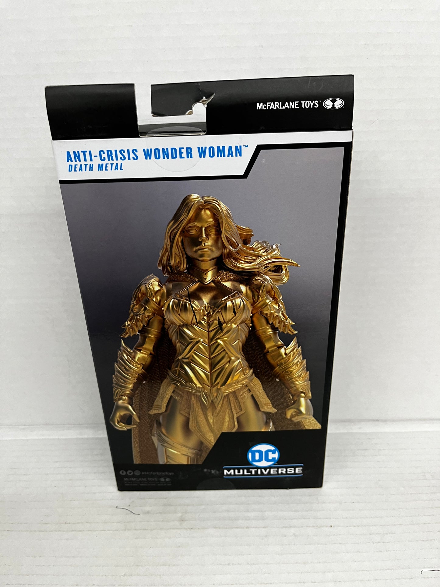 2022 McFarlane DC Multiverse Anti-Crisis Wonder Woman GOLD DEATH METAL