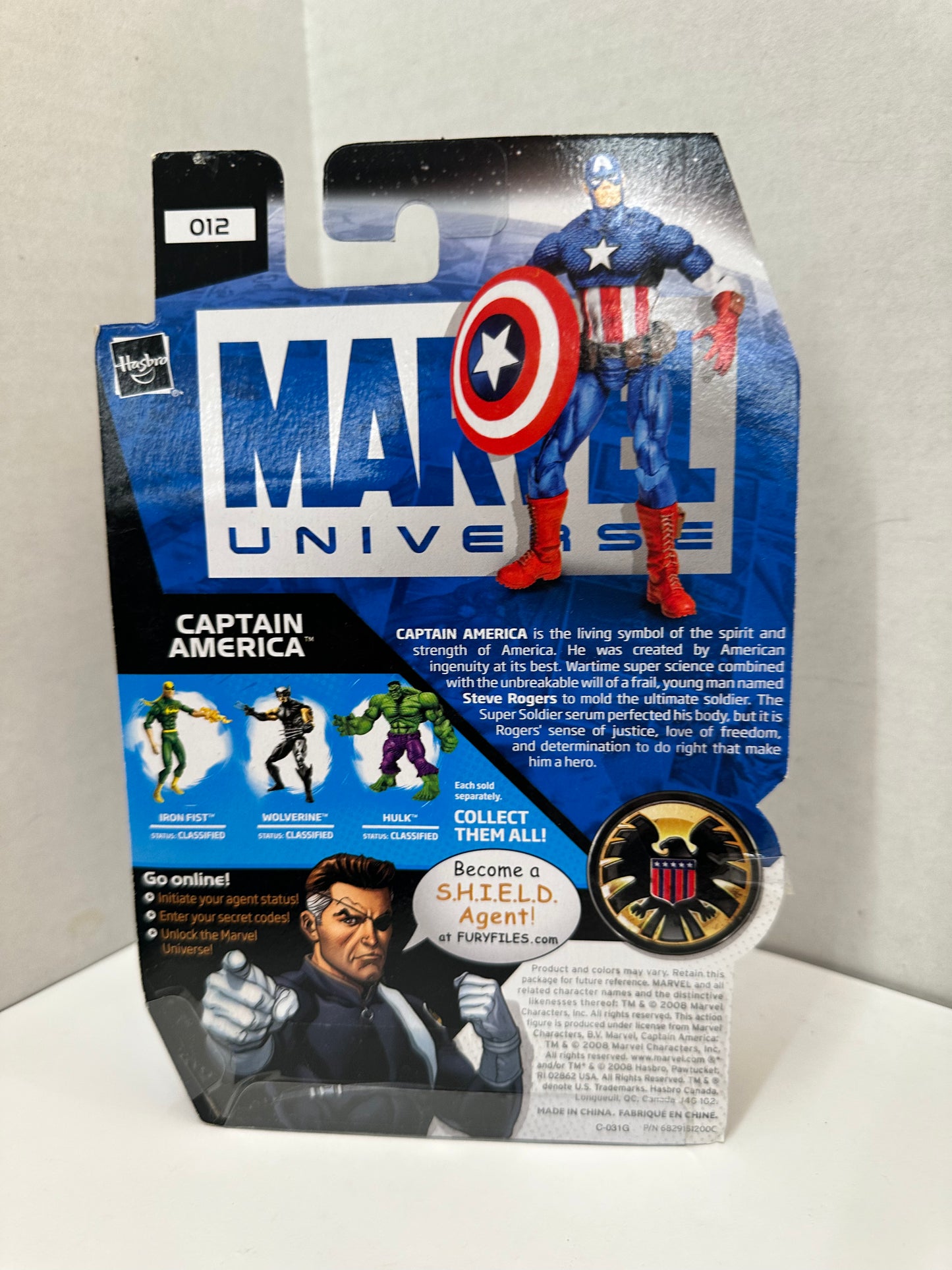 Marvel Universe 3.75" Captain America #012 2008 New NIP