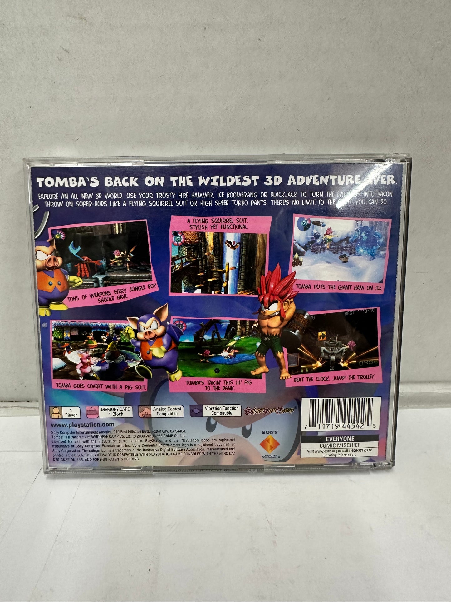 Tomba 2: The Evil Swine Return (Sony PlayStation 1, 2000) No Manual