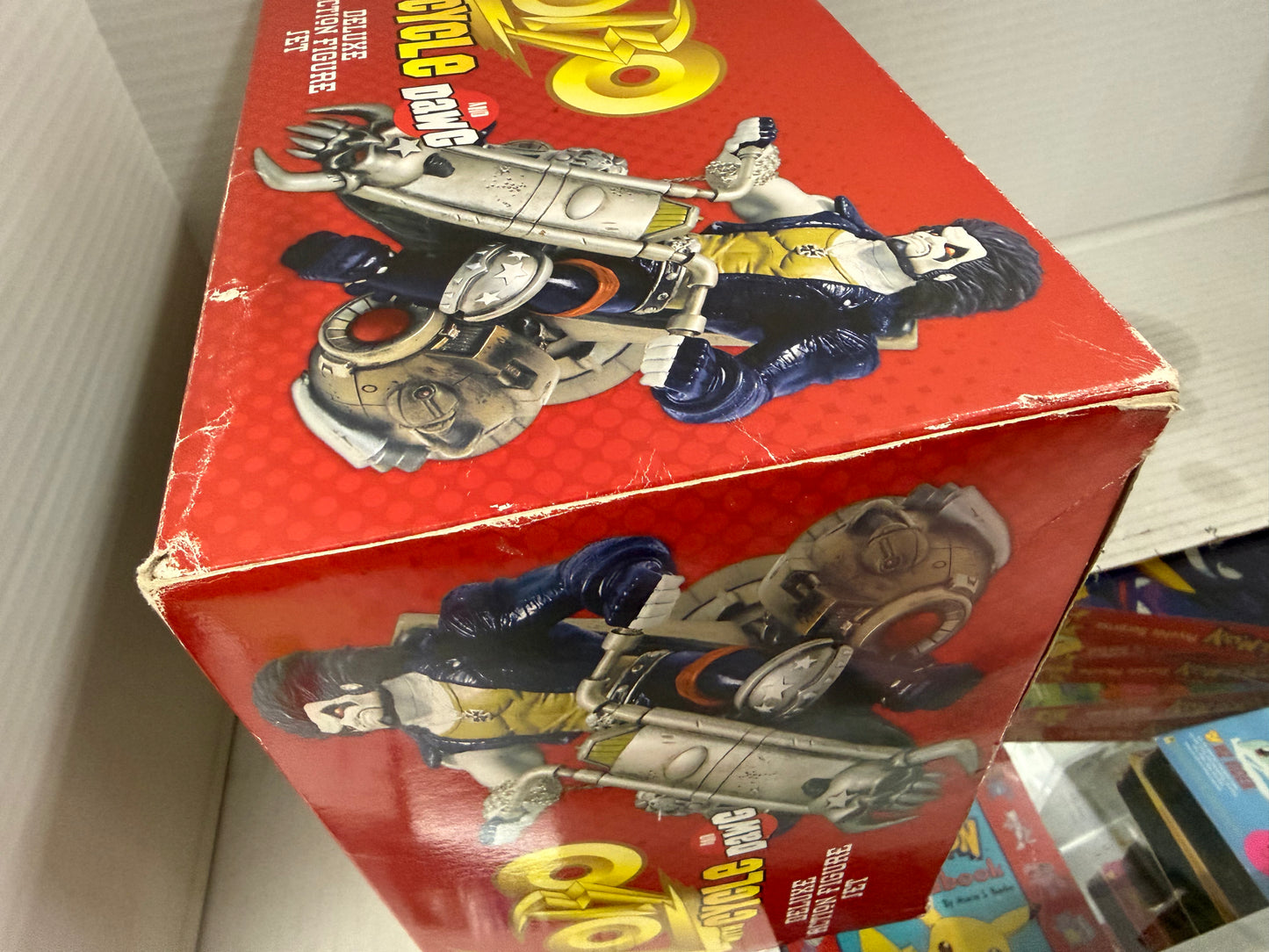 Lobo with Cycle and Dawg DC Direct Deluxe Action Figure Set BOX DAMAGE