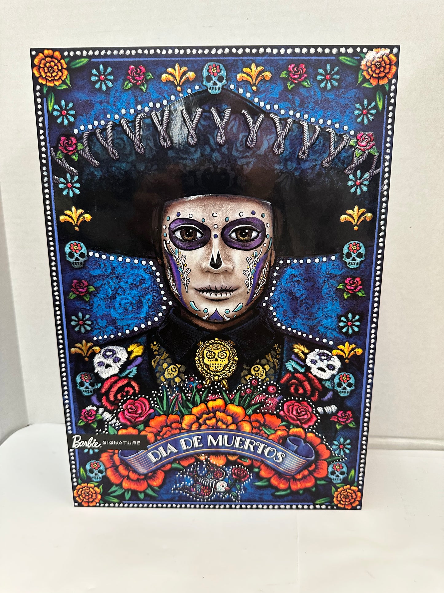 Mattel Barbie Signature 2022 Día De Muertos Ken Doll HBY10 - Black/Blue Charro