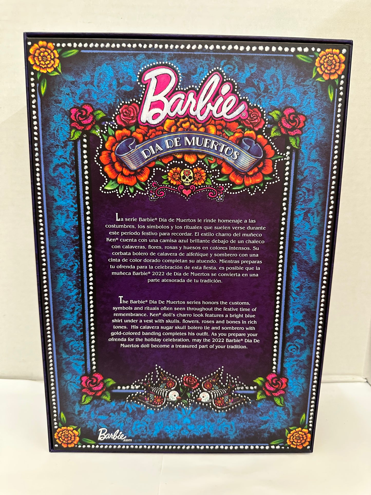 Mattel Barbie Signature 2022 Día De Muertos Ken Doll HBY10 - Black/Blue Charro