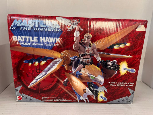 Masters Of The Universe He-Man Battle Hawk Combat Aircraft Mattel 2001