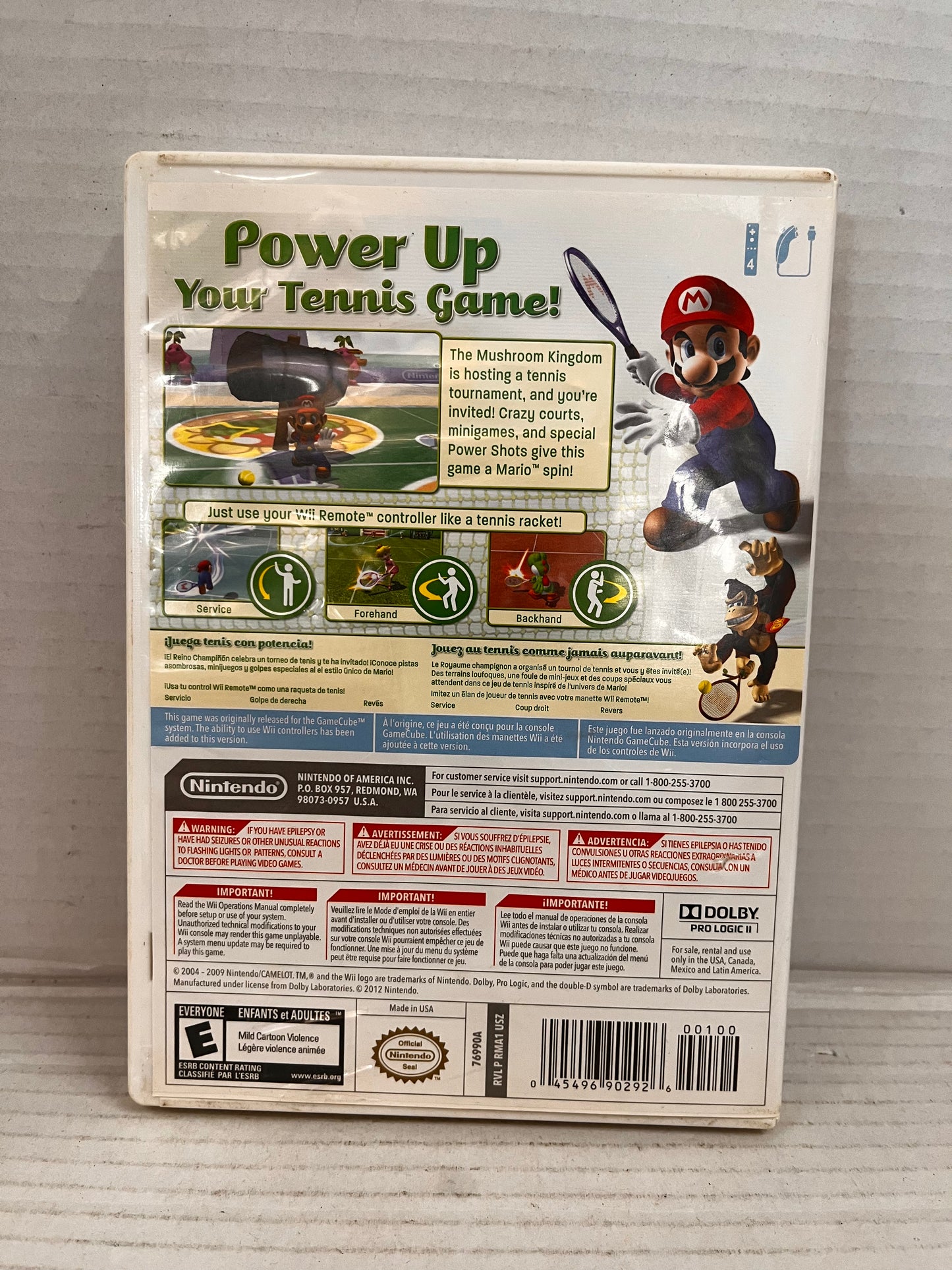 Mario Power Tennis (Nintendo Selects) Nintendo Wii - CIB