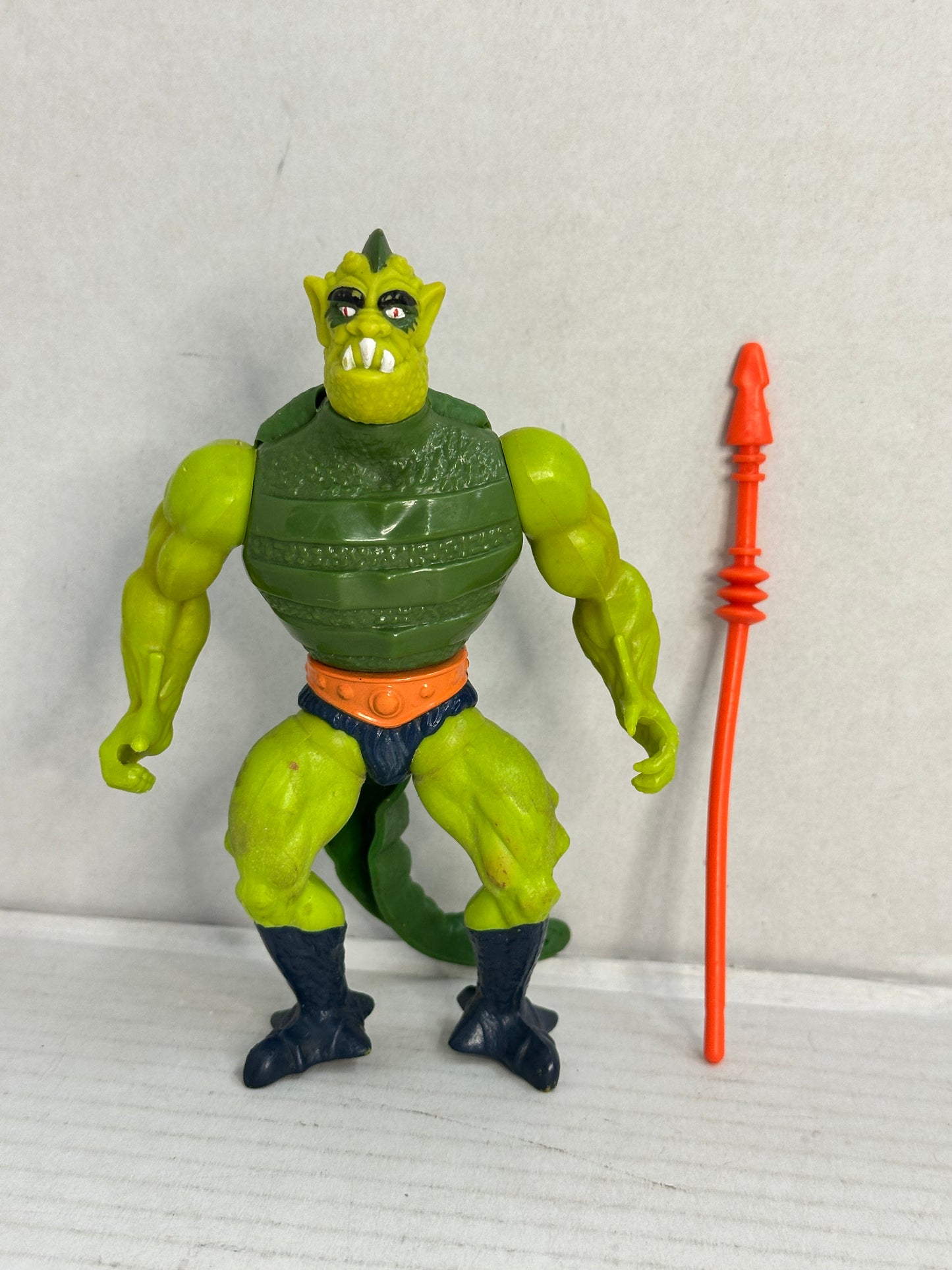 Vintage 1983 He-Man: Masters Of The Universe Whiplash 100% Complete w/Spear #2
