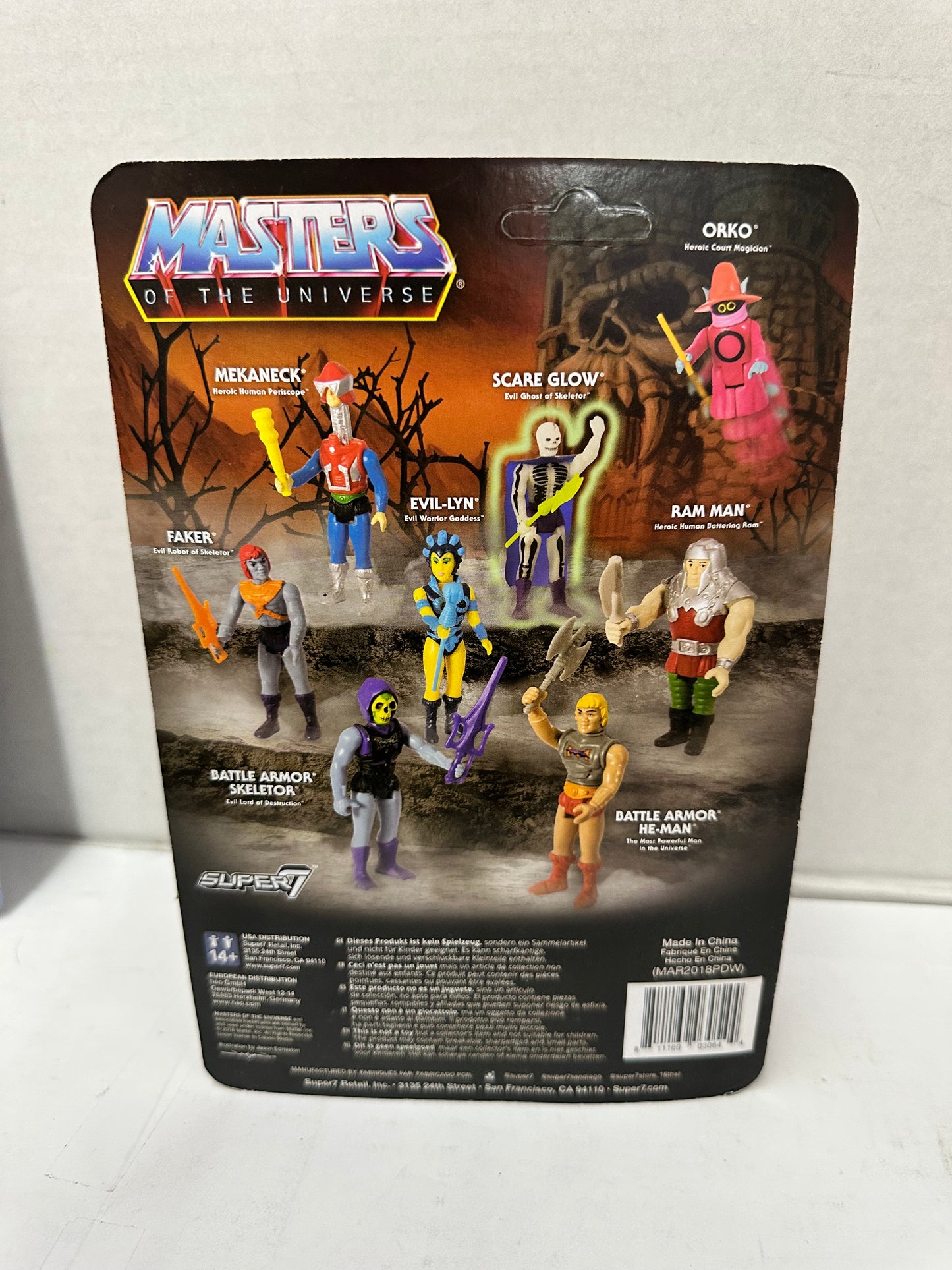 Super7 Masters Of The Universe ReAction Faker Action Figure 2018 Unpunched