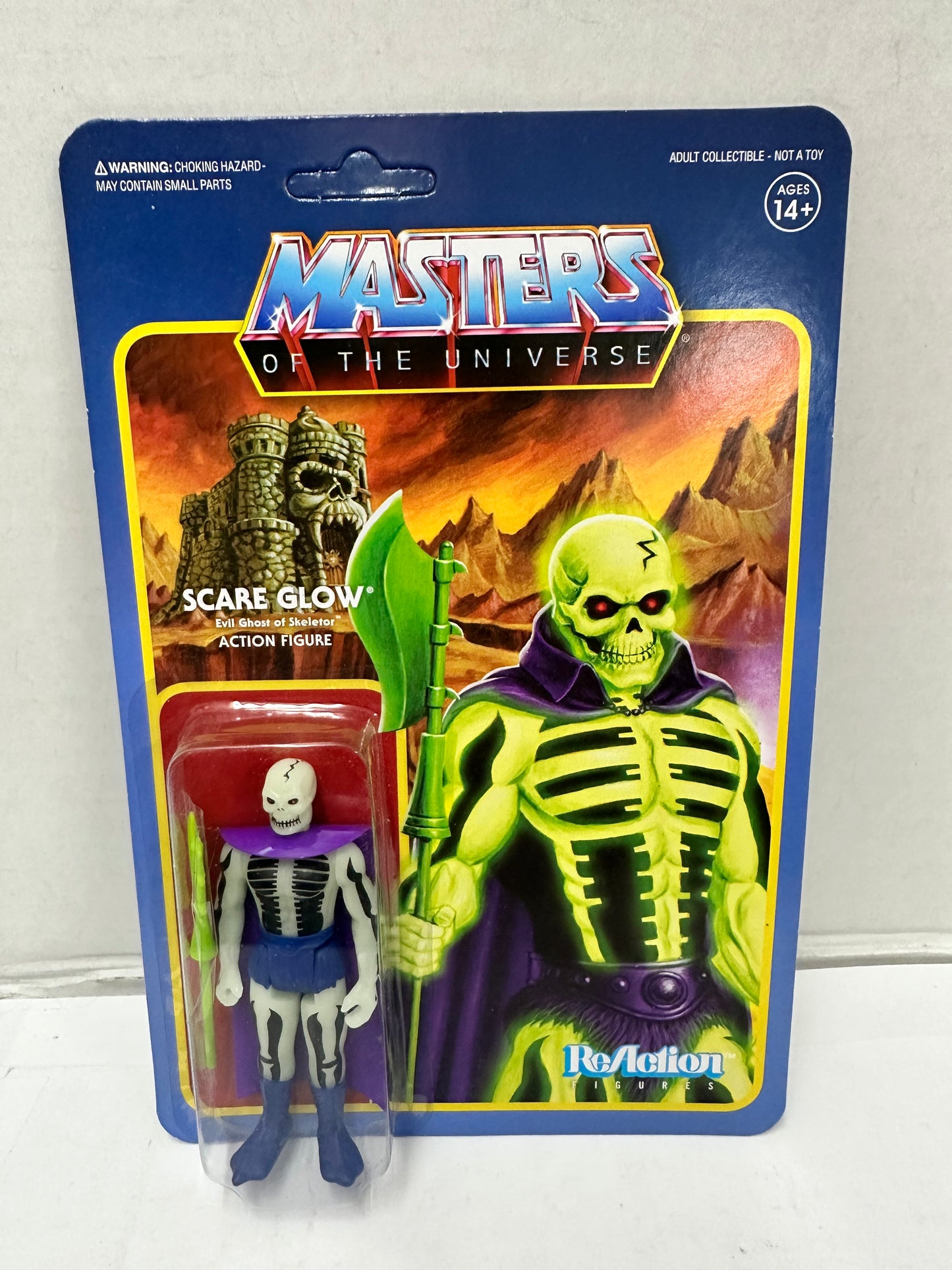 Masters of the Universe Scare Glow ReAction Figure Super7 MOTU Glow in the Dark