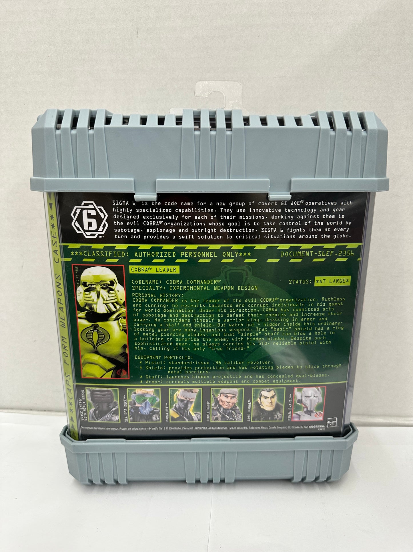 G.I. JOE Sigma 6 Six Action Figure Cobra Commander Hasbro 2005