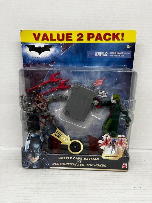 Battle Cape Batman VS Destructo- Case The Joker Value 2 Pack Action Figures
