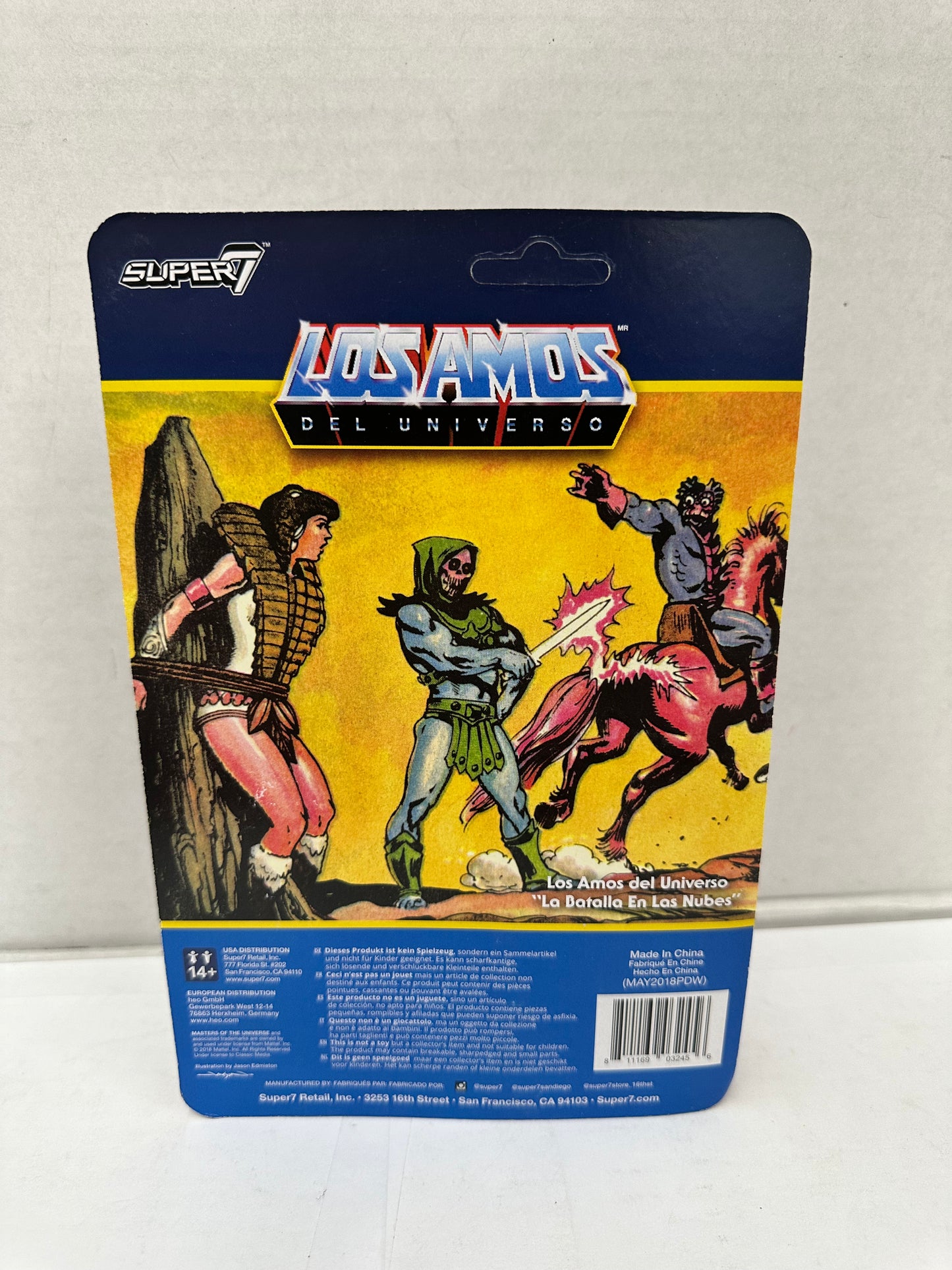 SUPER7 MASTERS OF UNIVERSE REACTION MER-MAN LOS AMOS  UNPUNCHED