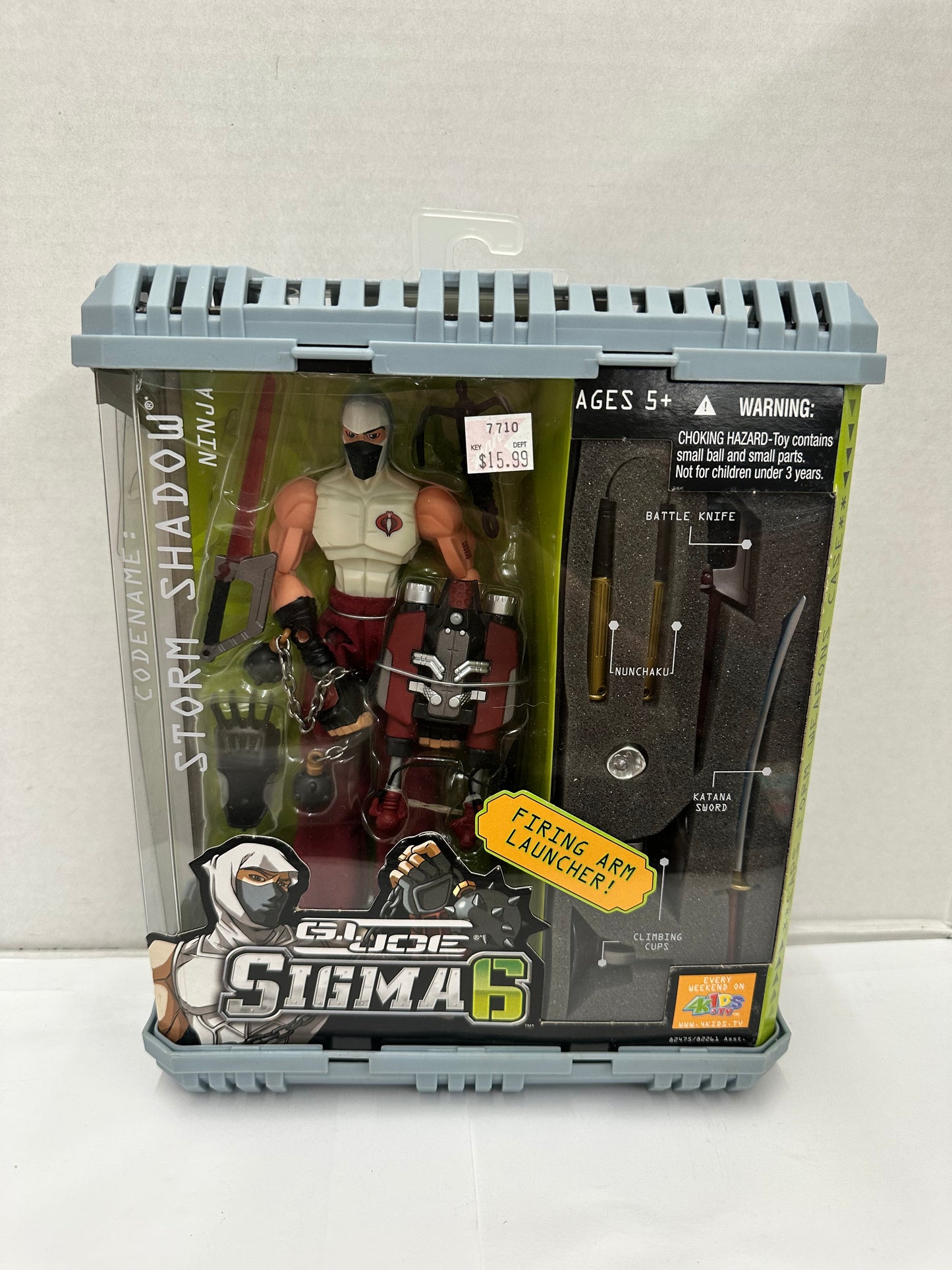 GI Joe Sigma 6 STORM SHADOW Ninja Action Figure 2005 Hasbro