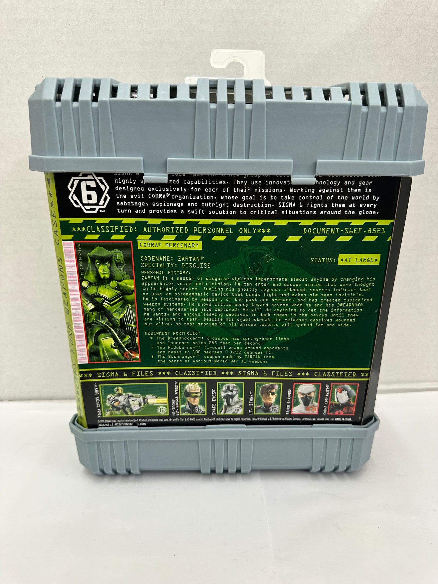 GIJoe Sigma 6 Zartan Mercenary Action Figure