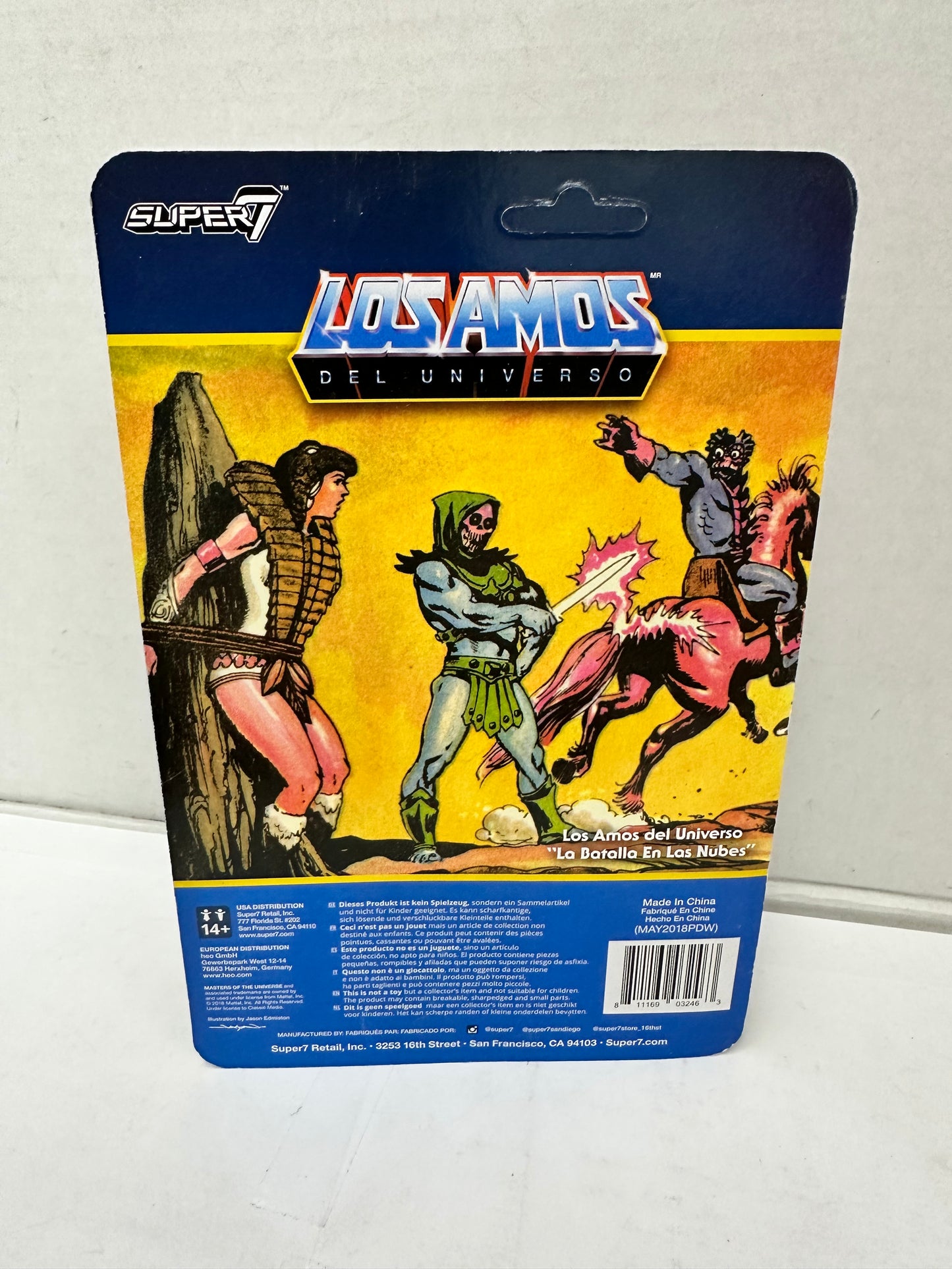 Reaction SKELETOR Los Amos Figure 2018 Super7 Masters of the Universe Unpunched
