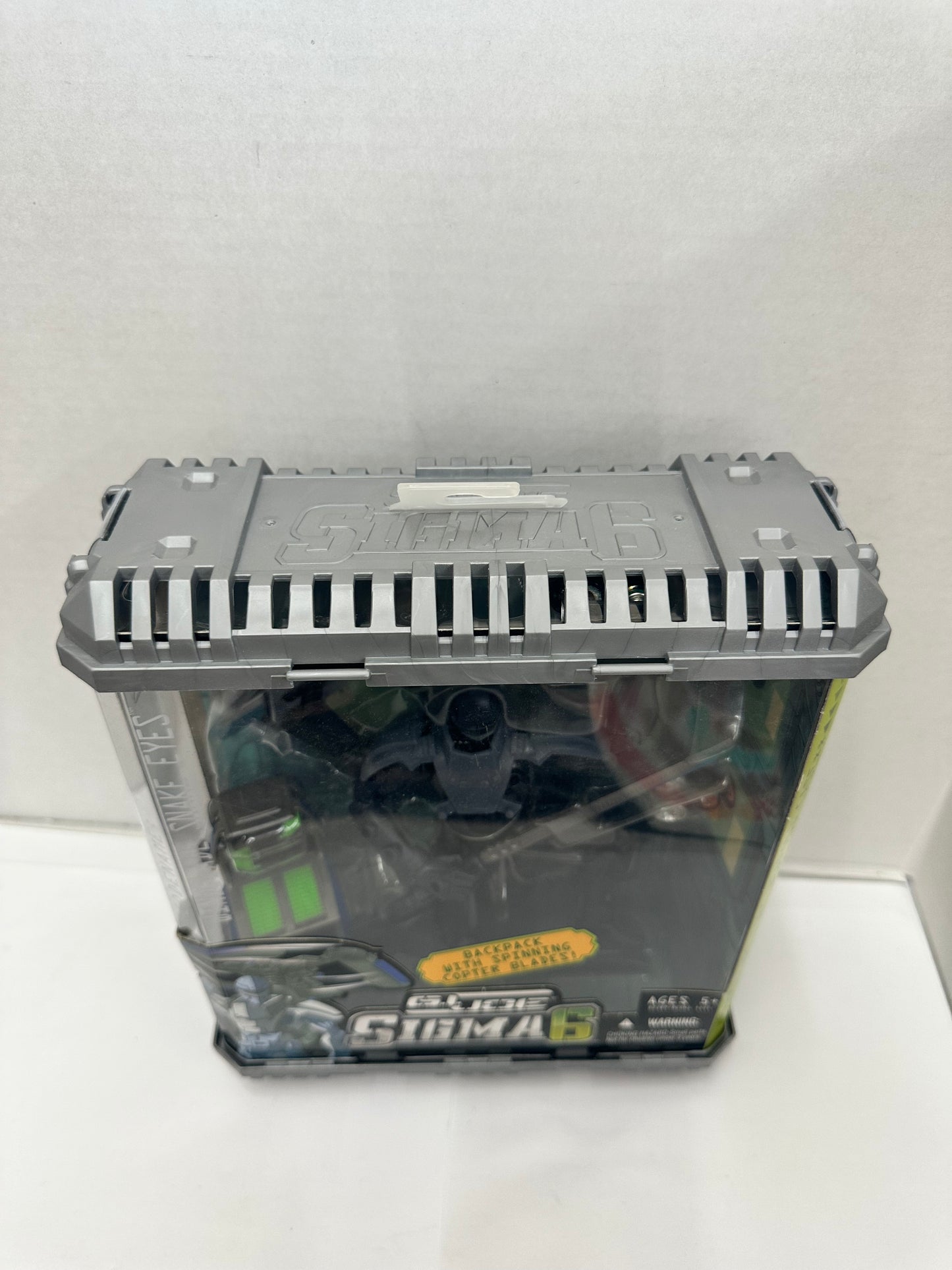 GI Joe Sigma 6 Windblade Snake Eyes, Backpack With Spinning Copter Blades
