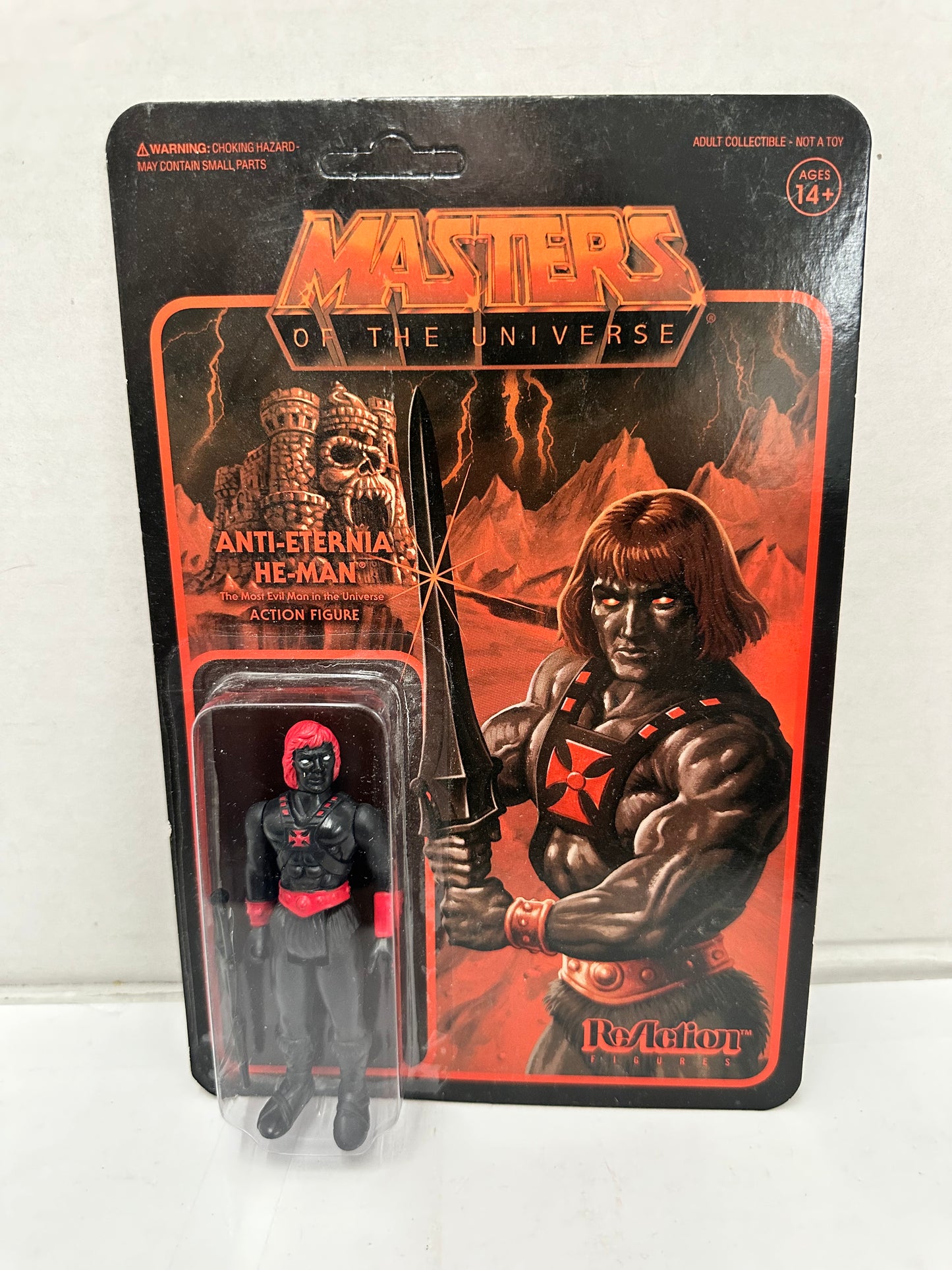 Super 7 ReAction He-Man MOTU Anti-Eternia Figure Unpunched