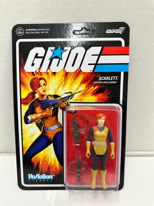 Super7 Hasbro 2021 GI Joe Scarlett Counter Intelligence 3.75" Figure Unpunched