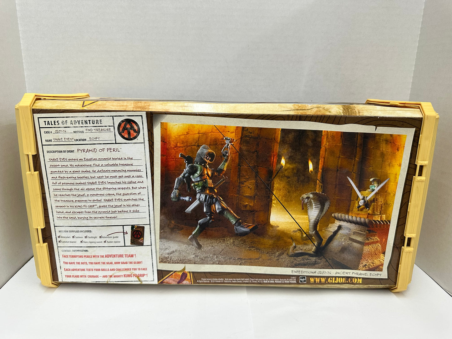 GI Joe Adventure Team Pyramid of Peril Snake Eyes Action Figure Sigma 6 2007