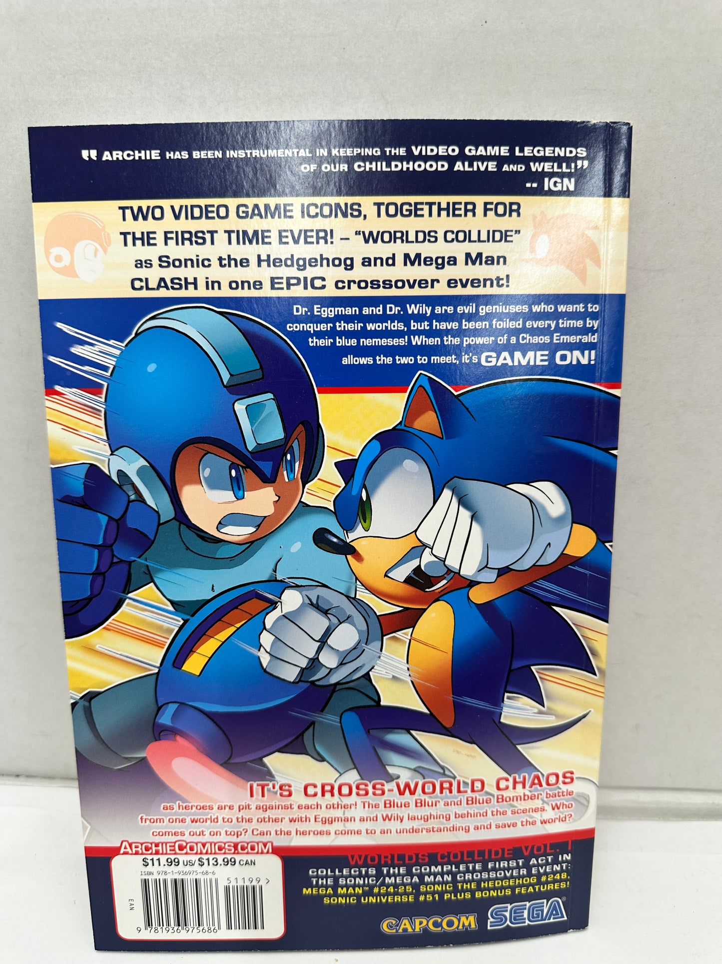 Sonic / Mega Man Worlds Collide Vol 1 Kindred Spirits TPB Archie Comics